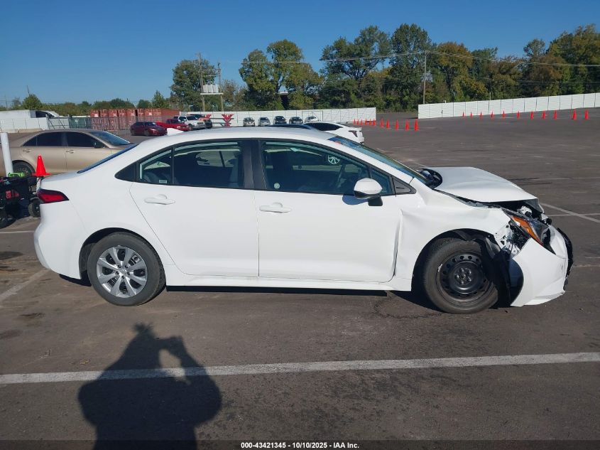 2025 Toyota Corolla Le VIN: 5YFB4MDE8SP275294 Lot: 43421345