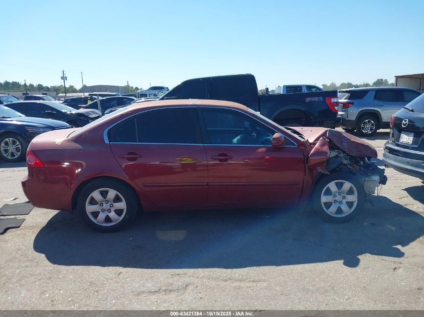 2007 Kia Optima Lx VIN: KNAGE123175131509 Lot: 43421364