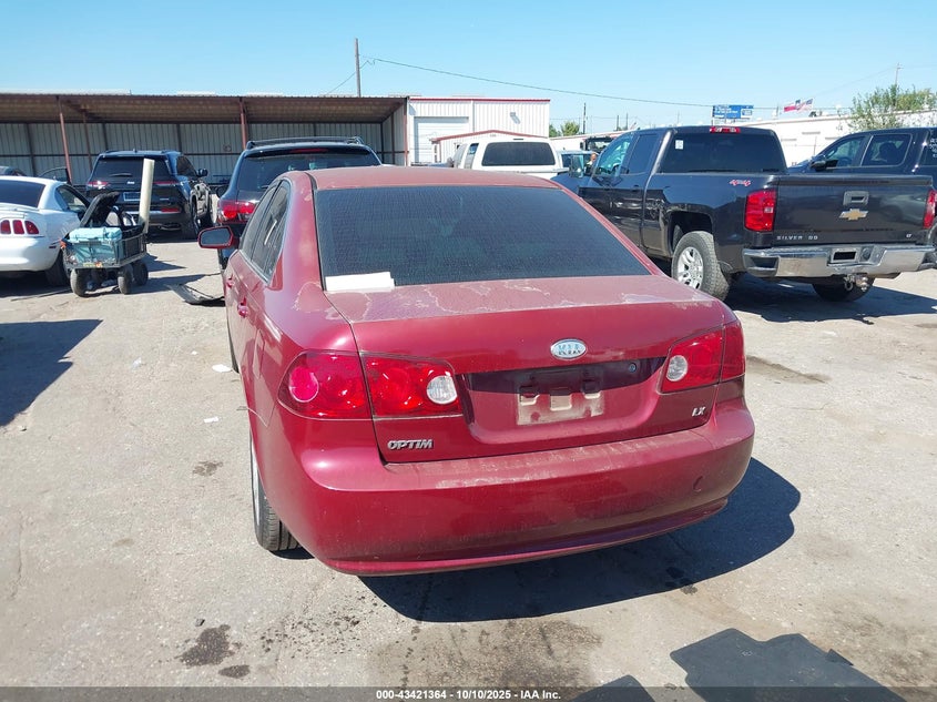 2007 Kia Optima Lx VIN: KNAGE123175131509 Lot: 43421364