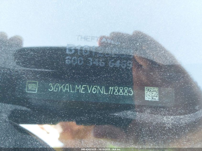 2022 GMC Terrain Fwd Sle VIN: 3GKALMEV6NL118883 Lot: 43421419