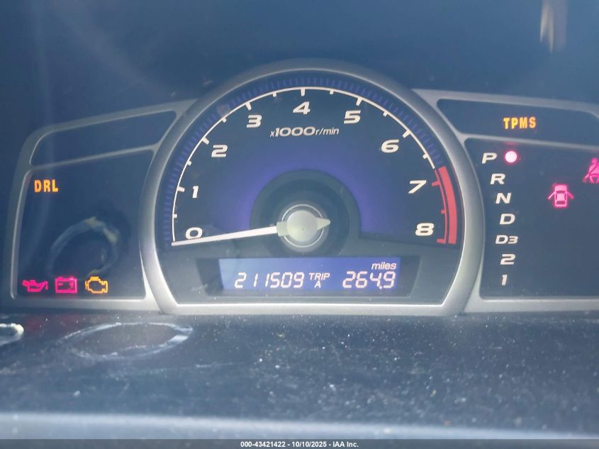 2009 Honda Civic Ex VIN: 1HGFA16889L022500 Lot: 43421422