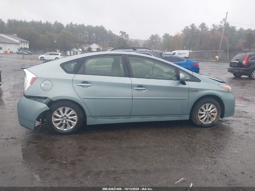 2012 Toyota Prius Plug-In VIN: JTDKN3DP2C3017856 Lot: 43421488