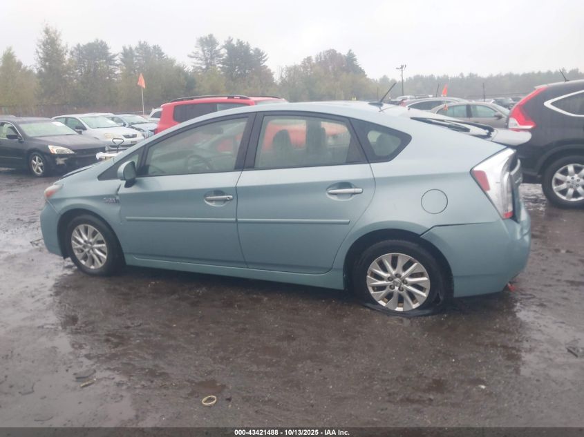 2012 Toyota Prius Plug-In VIN: JTDKN3DP2C3017856 Lot: 43421488