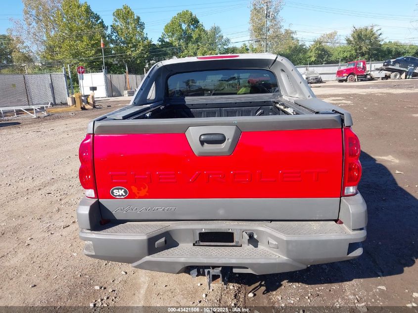 2002 Chevrolet Avalanche 1500 VIN: 3GNEC13T12G239801 Lot: 43421506