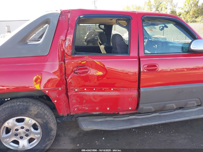 2002 Chevrolet Avalanche 1500 VIN: 3GNEC13T12G239801 Lot: 43421506