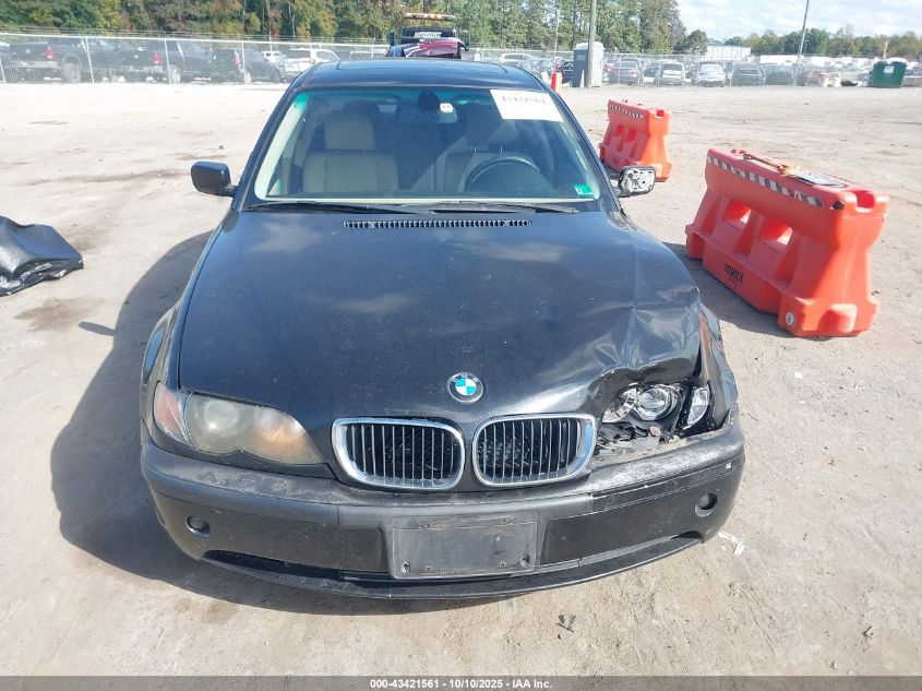 2004 BMW 325I VIN: WBAET37494NJ82522 Lot: 43421561