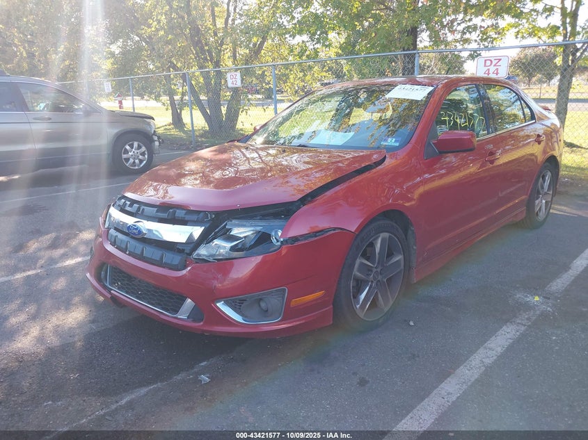 3FAHP0KC4AR254078 2010 FORD FUSION photo no. 2