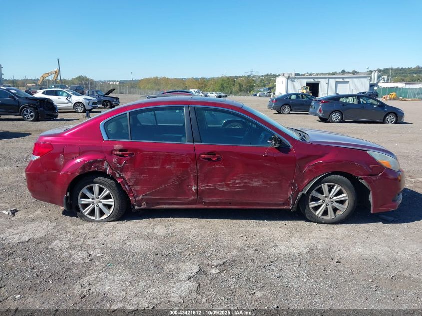 2011 Subaru Legacy 2.5I Premium VIN: 4S3BMBG68B3219115 Lot: 43421612