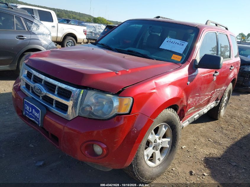 2008 Ford Escape Xlt VIN: 1FMCU03178KA44286 Lot: 43421628