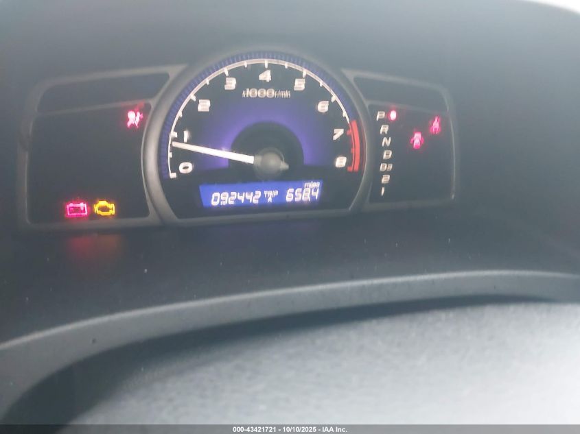 2009 Honda Civic Lx VIN: 2HGFA16589H530825 Lot: 43421721