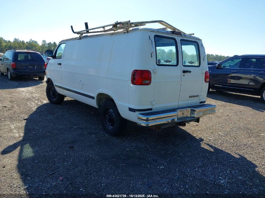 1999 Dodge Ram Van 3500 Commercial/Commercial Maxi/Conversion VIN: 2B7KB31Z9XK542580 Lot: 43421739