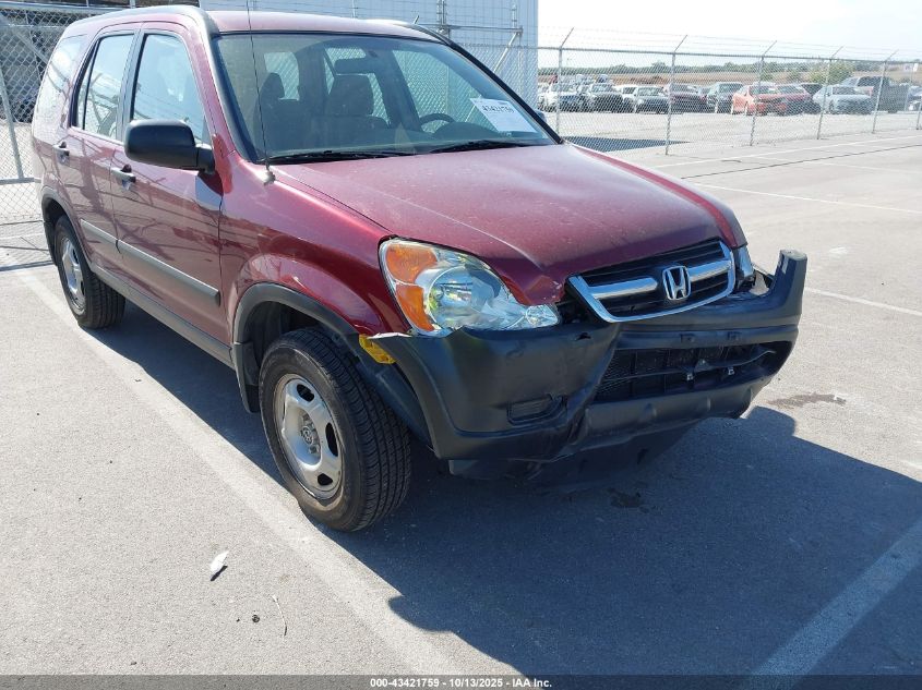 2004 Honda Cr-V Lx VIN: JHLRD78494C018273 Lot: 43421759