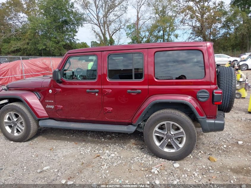 2022 Jeep Wrangler Unlimited Sahara 4X4 VIN: 1C4HJXEG3NW105117 Lot: 43421760