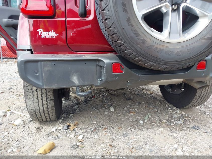 2022 Jeep Wrangler Unlimited Sahara 4X4 VIN: 1C4HJXEG3NW105117 Lot: 43421760