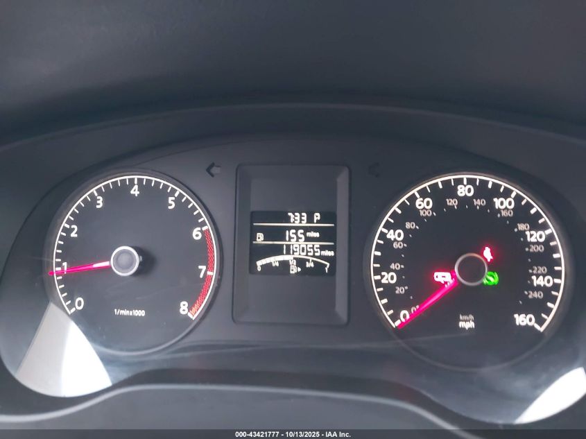 2013 Volkswagen Jetta S VIN: 3VW2K7AJ9DM449423 Lot: 43421777