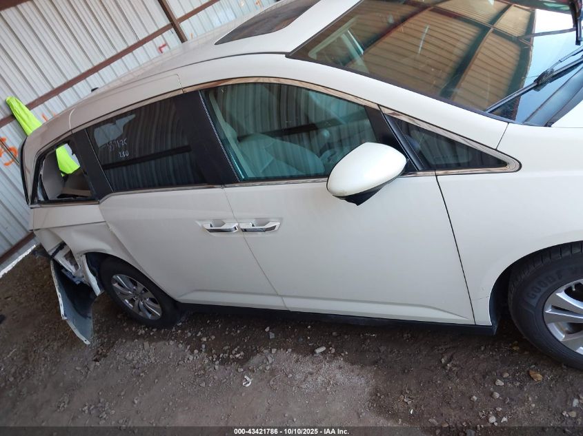 2015 Honda Odyssey Ex-L VIN: 5FNRL5H67FB097616 Lot: 43421786