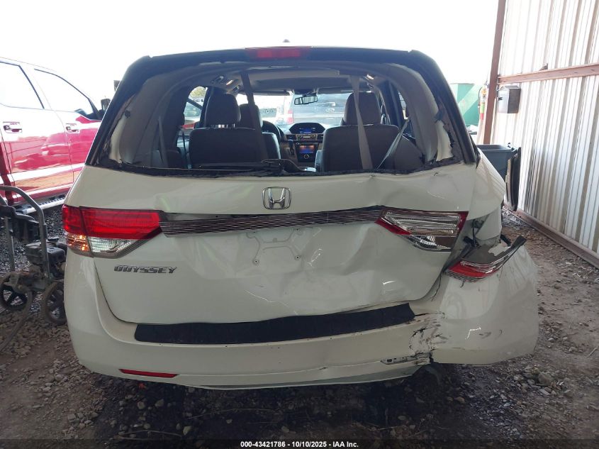 2015 Honda Odyssey Ex-L VIN: 5FNRL5H67FB097616 Lot: 43421786