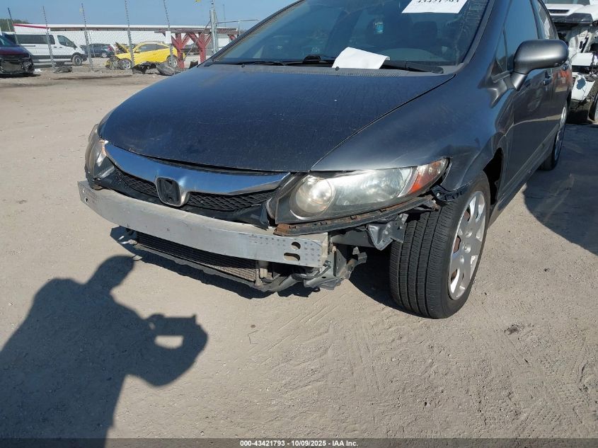 2009 Honda Civic Lx VIN: 2HGFA16599H335185 Lot: 43421793