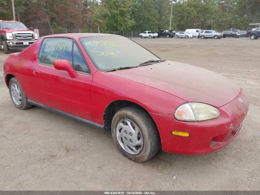 1997 HONDA DEL SOL Red VIN: JHMEH6149VS005789