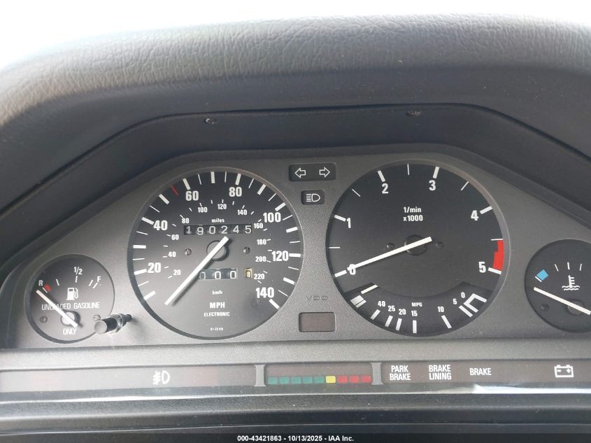 1985 BMW 325 E Automatic VIN: WBAAE6407F0702289 Lot: 43421863