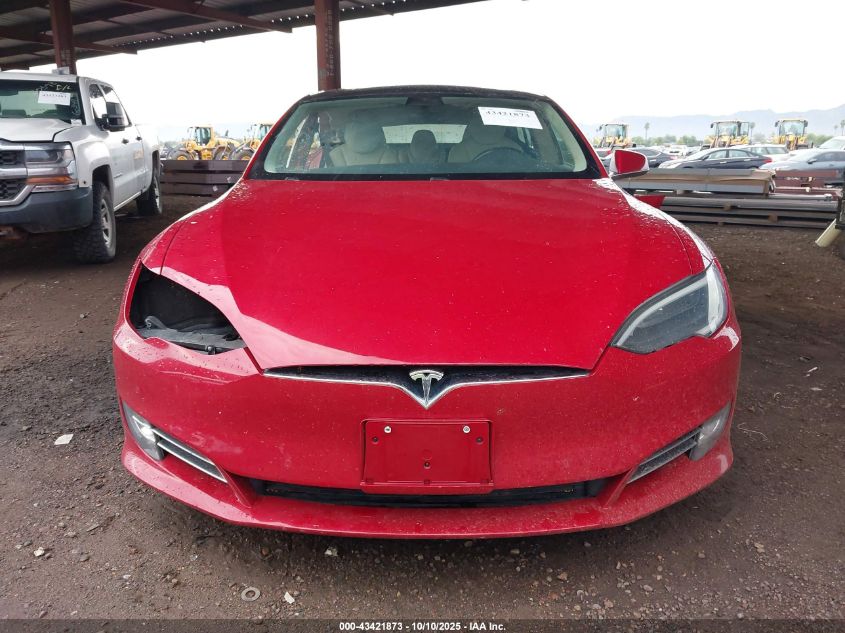 2018 Tesla Model S 100D/75D/P100D VIN: 5YJSA1E25JF244607 Lot: 43421873