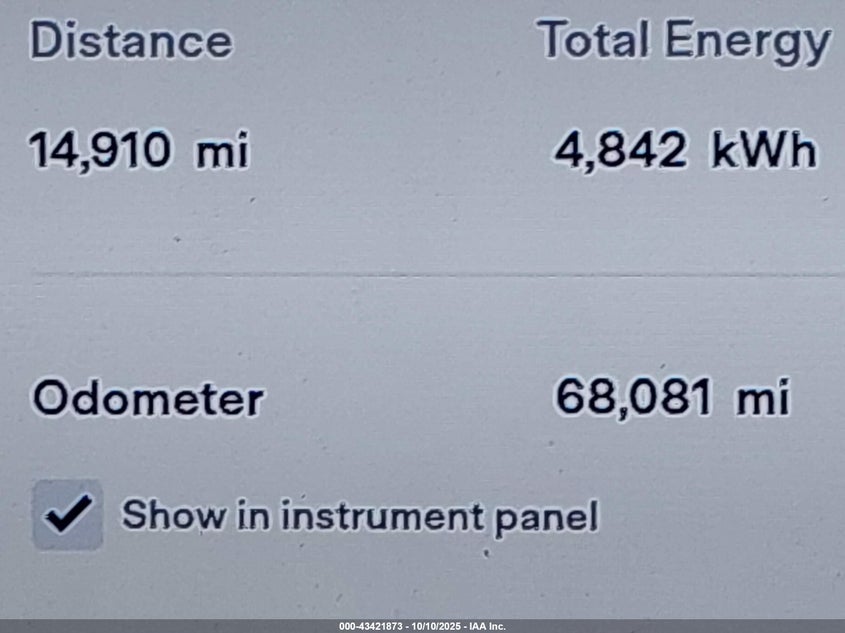 2018 Tesla Model S 100D/75D/P100D VIN: 5YJSA1E25JF244607 Lot: 43421873