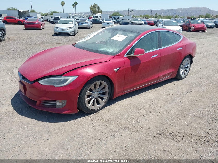 Vin: 5yjsa1e25jf244607, lot: 43916691, tesla model s 20182