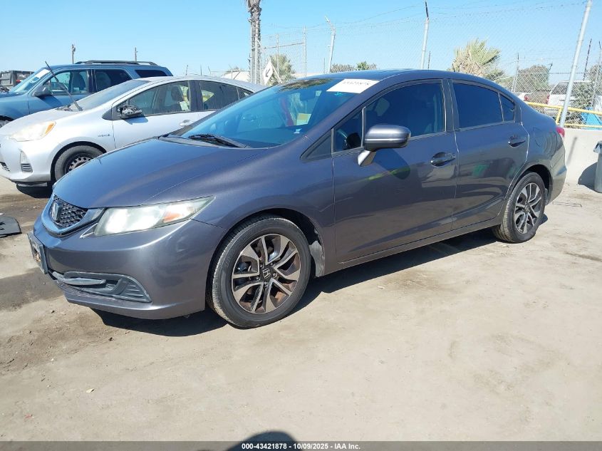 2014 Honda Civic Ex VIN: 19XFB2F82EE253655 Lot: 43421878