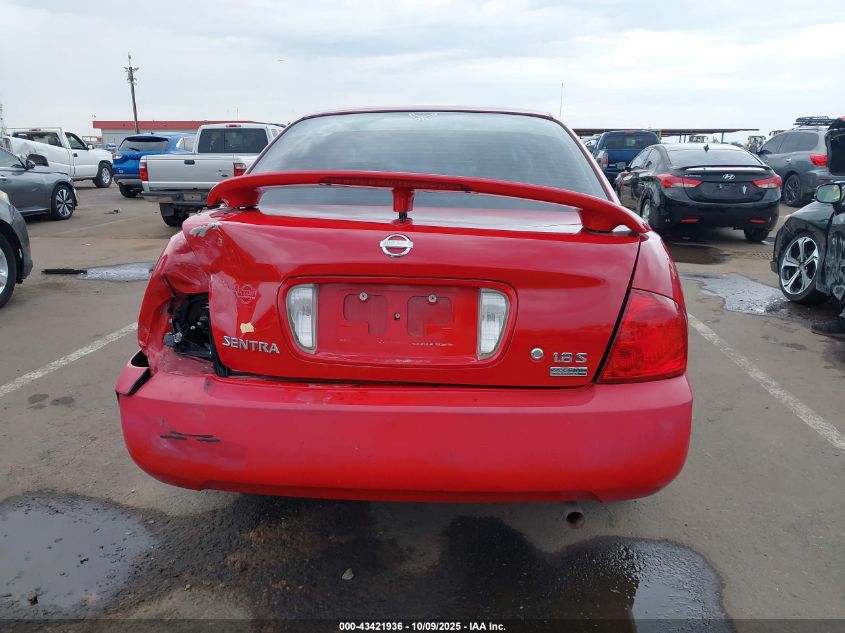 2006 Nissan Sentra 1.8S VIN: 3N1CB51D76L502993 Lot: 43421936