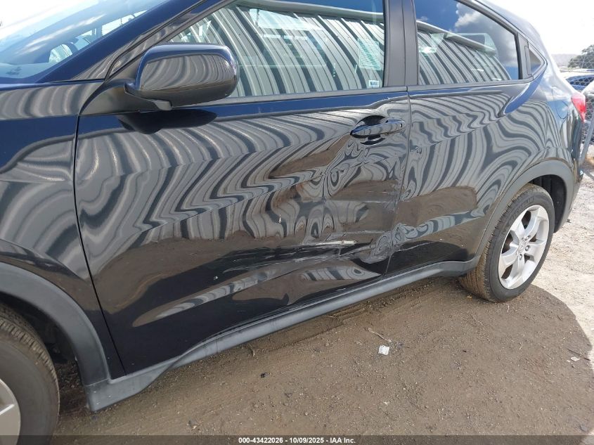 2016 Honda Hr-V Lx VIN: 3CZRU5H3XGM713237 Lot: 43422026