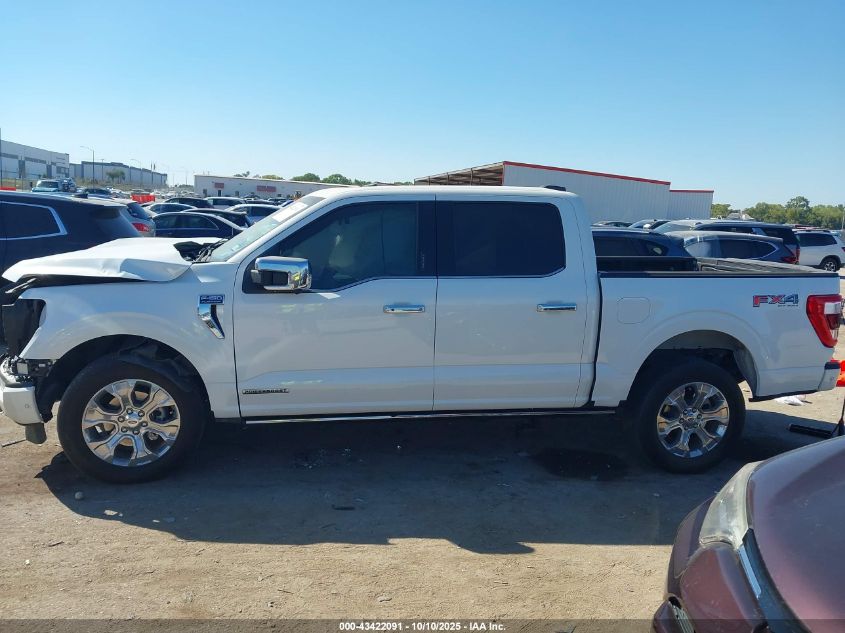 2023 Ford F-150 Platinum VIN: 1FTFW1ED3PFB98722 Lot: 43422091