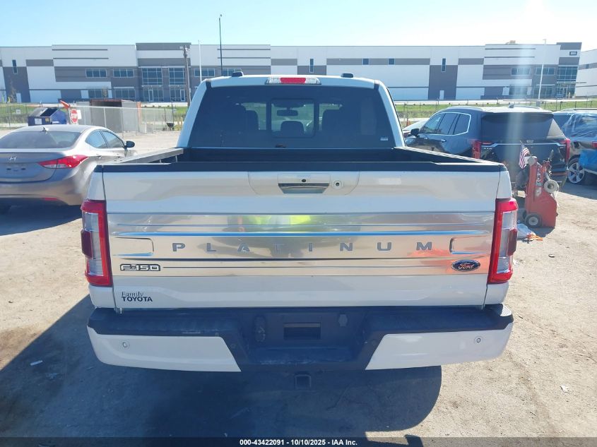 2023 Ford F-150 Platinum VIN: 1FTFW1ED3PFB98722 Lot: 43422091