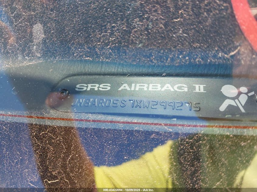 1999 Nissan Pathfinder Le/Se/Xe VIN: JN8AR05S7XW299275 Lot: 43422094
