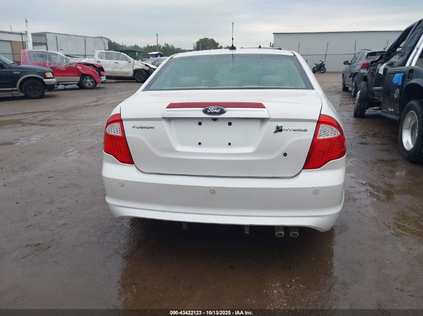 2010 Ford Fusion Hybrid VIN: 3FADP0L3XAR301997 Lot: 43422123
