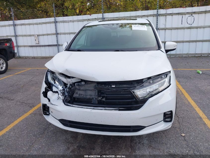 2022 Honda Odyssey Touring VIN: 5FNRL6H82NB026586 Lot: 43422164