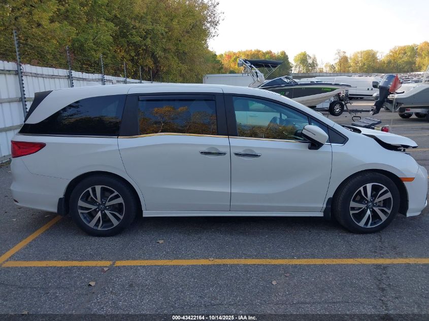2022 Honda Odyssey Touring VIN: 5FNRL6H82NB026586 Lot: 43422164