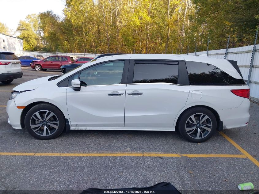 2022 Honda Odyssey Touring VIN: 5FNRL6H82NB026586 Lot: 43422164