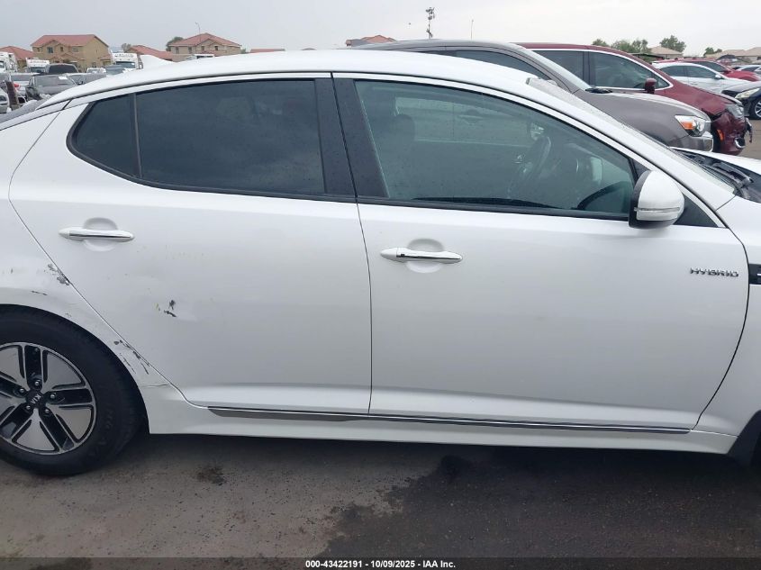 2013 Kia Optima Hybrid Lx VIN: KNAGM4AD8D5042059 Lot: 43422191