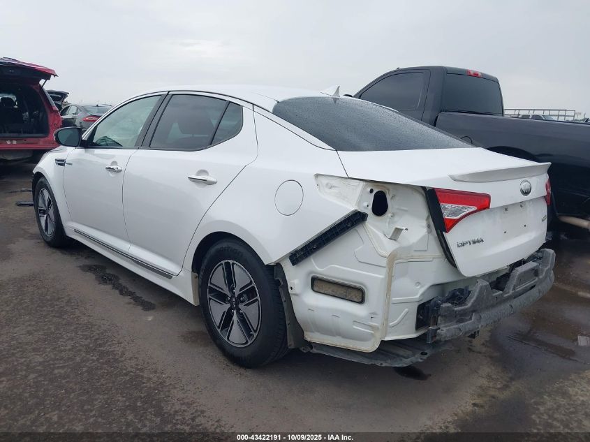 2013 Kia Optima Hybrid Lx VIN: KNAGM4AD8D5042059 Lot: 43422191