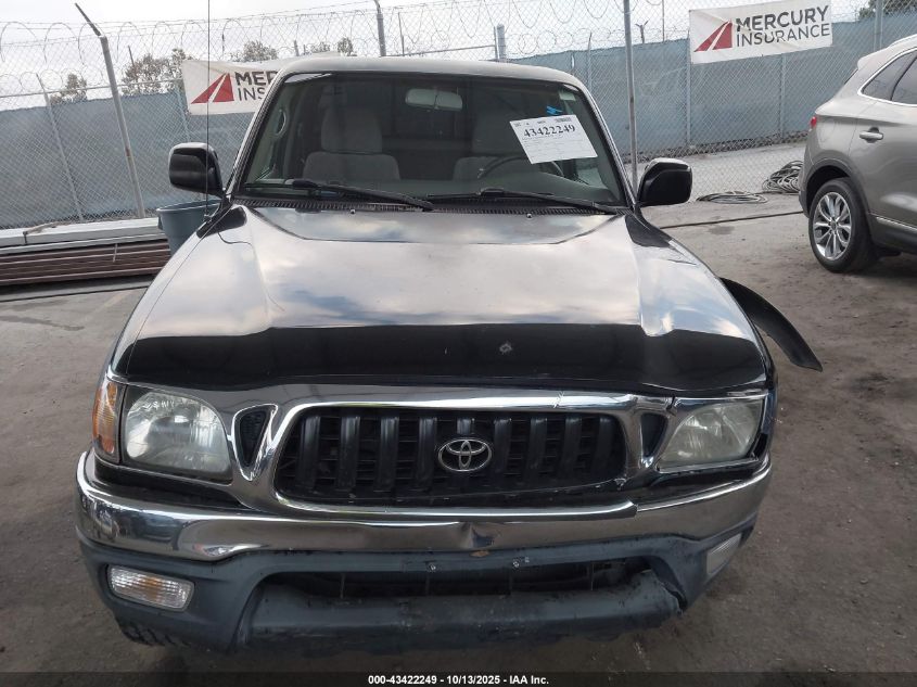 2001 Toyota Tacoma Prerunner V6 VIN: 5TESN92N81Z812722 Lot: 43422249