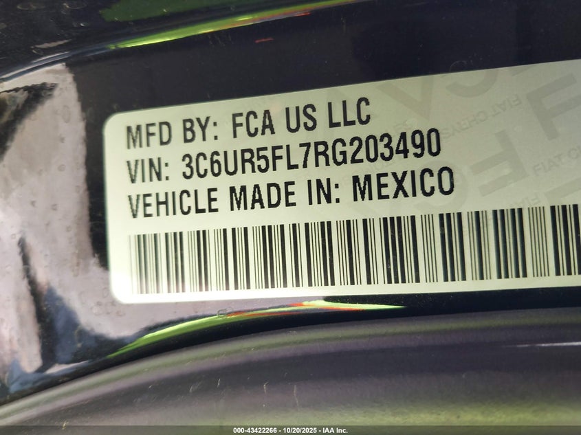 2024 RAM 2500 LARAMIE  4X4 6'4 BOX 3C6UR5FL7RG203490
