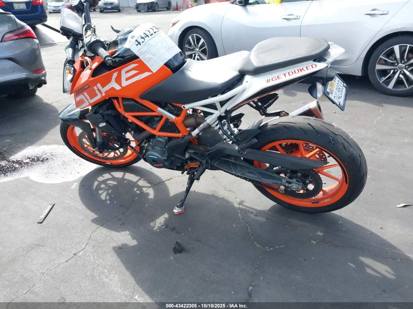 2018 Ktm 390 Duke VIN: MD2JPJ403JC253064 Lot: 43422305