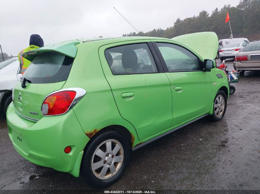 2014 Mitsubishi Mirage Es VIN: ML32A4HJ3EH003349 Lot: 43422311