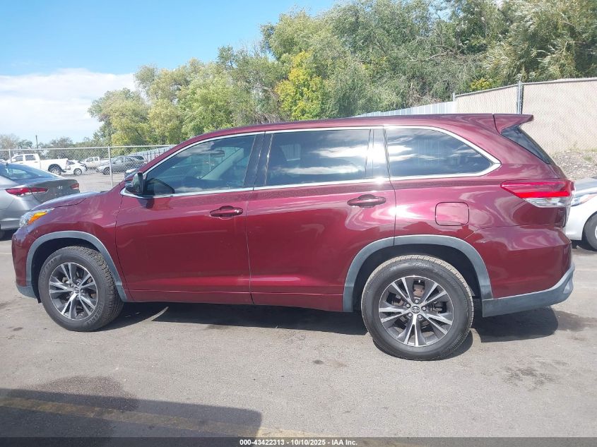2017 Toyota Highlander Le VIN: 5TDZARFH7HS032281 Lot: 43422313