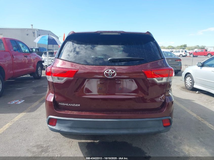 2017 Toyota Highlander Le VIN: 5TDZARFH7HS032281 Lot: 43422313