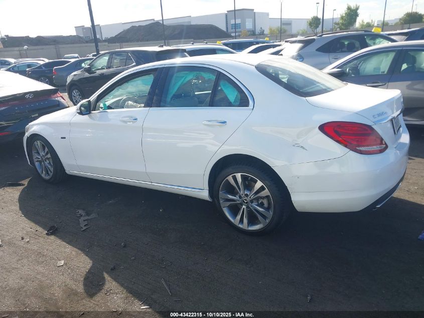 2018 Mercedes-Benz C 350E VIN: 55SWF4HB5JU263270 Lot: 43422315