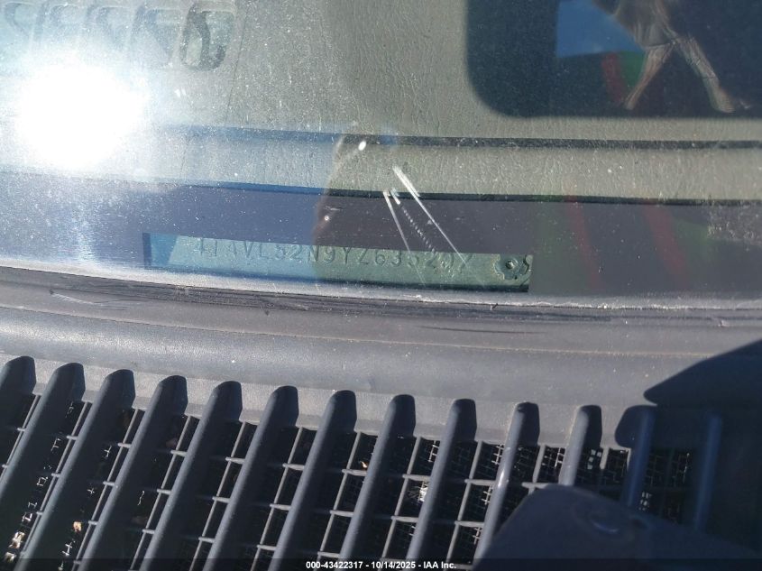 2000 Toyota Tacoma VIN: 4TAVL52N9YZ635207 Lot: 43422317