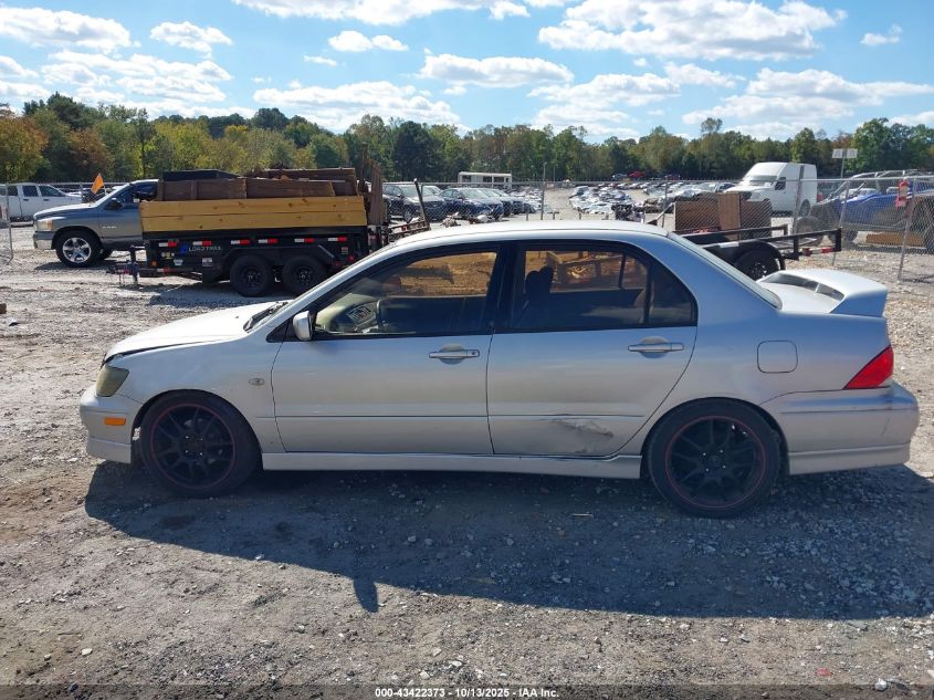 2002 Mitsubishi Lancer Oz Rally VIN: JA3AJ86E42U005473 Lot: 43422373