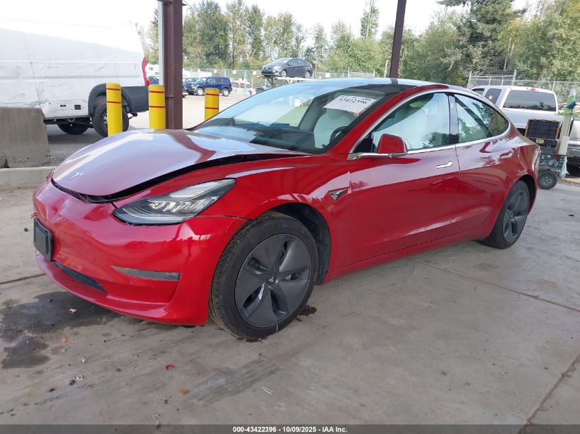 2019 Tesla Model 3 Long Range/Performance VIN: 5YJ3E1EB4KF407273 Lot: 43422396