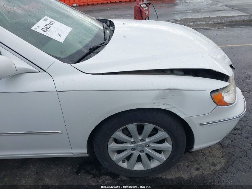 2009 Hyundai Azera Gls VIN: KMHFC46D59A349693 Lot: 43422419